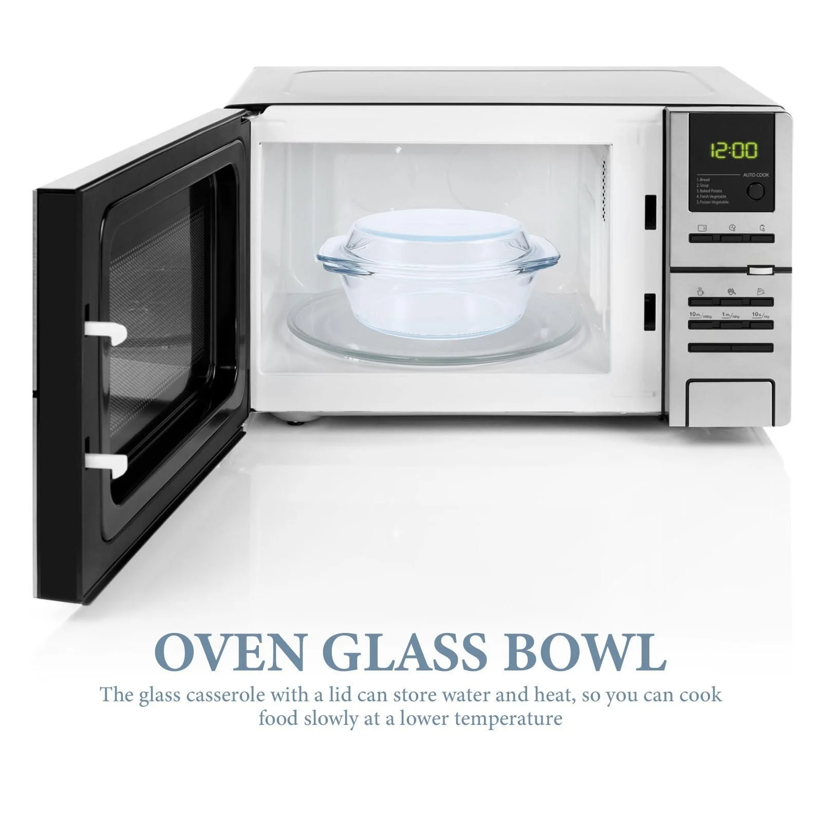 Форма для запекания BESPORTBLE Стеклянная с крышкой 0,65 L Прозрачный, фото №4