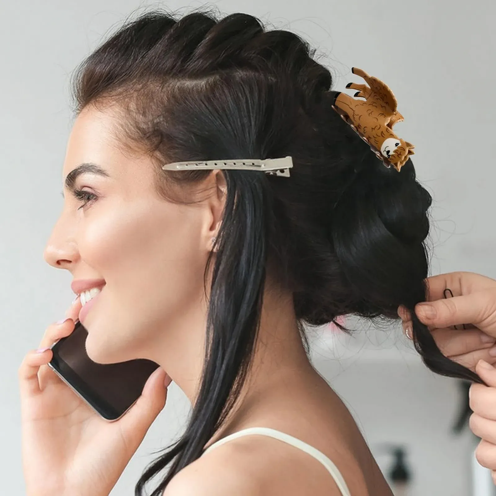 Заколка для волос акриловая, заколка для волос в форме животных, красочные акриловые заколки - праздничные аксессуары, украшение для волос, элегантная заколка на День Благодарения для женщин и девушек, фото №3 Заколка для волос акриловая, заколка для волос в форме животных, красочные акриловые заколки - праздничные аксессуары, украшение для волос, элегантная заколка на День Благодарения для женщин и девушек, фото №3