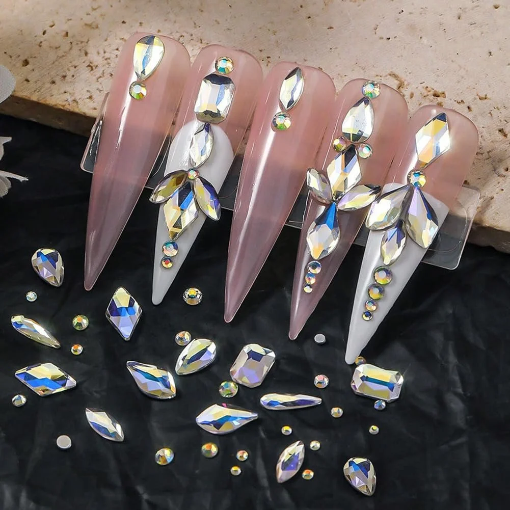 Стразы для ногтей Зеленый 980шт, фото №6