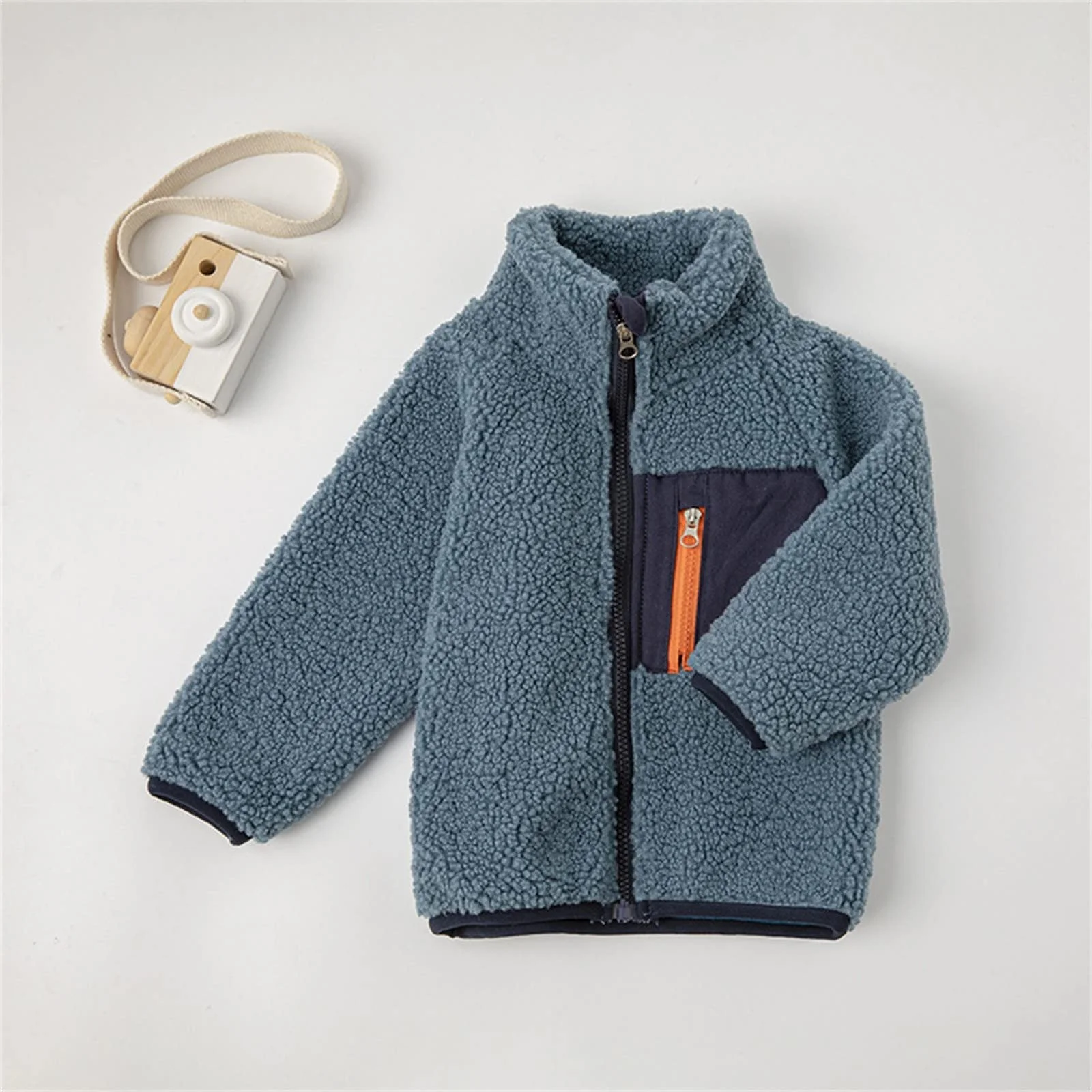 Куртка зимняя детская, для малышей, мальчиков, флисовая, с длинными рукавами, в стиле пэчворк, фото №5