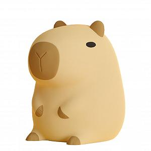 Ночник Capybara Силиконовый Детский USB Зарядка Прикроватная лампа 800 мАч - Фото 1