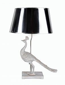 Настольная лампа Palazzo Bird Bedside Lamp Павлин 72 см cw240 Серебристый - Фото 1