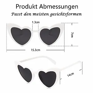 Сонцезахисні Окуляри MOSIERRY Серце Білі synthetic.ua - Фото 1