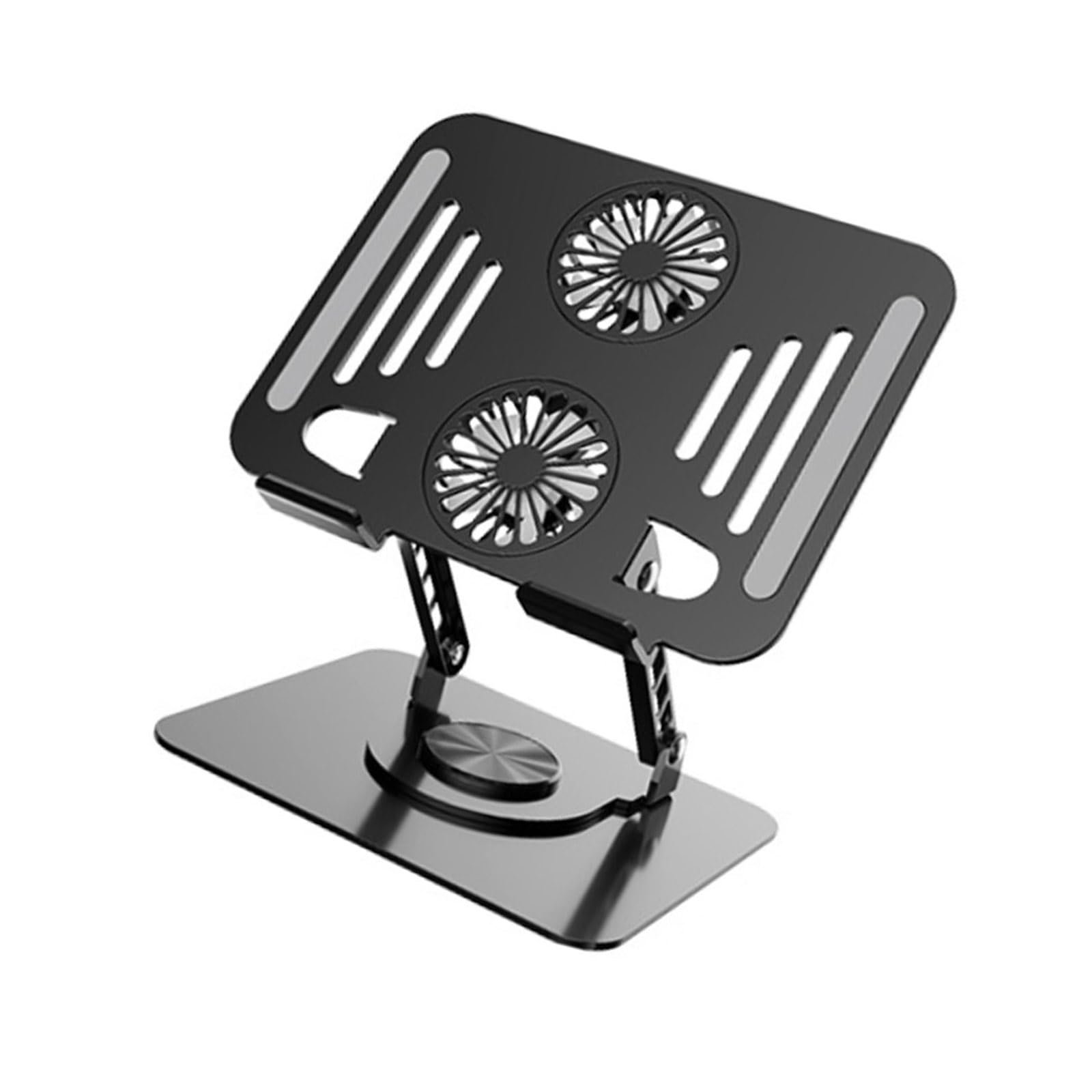Подставка для ноутбука Aluminiumanpassung с тяжелым основанием для длительного использования, охлаждающая подставка, черная, фото №3