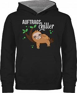 Детская Толстовка Shirtracer Изображение Животных Принт Животных Auftragschiller с Ленивцем Белый - Фото 1