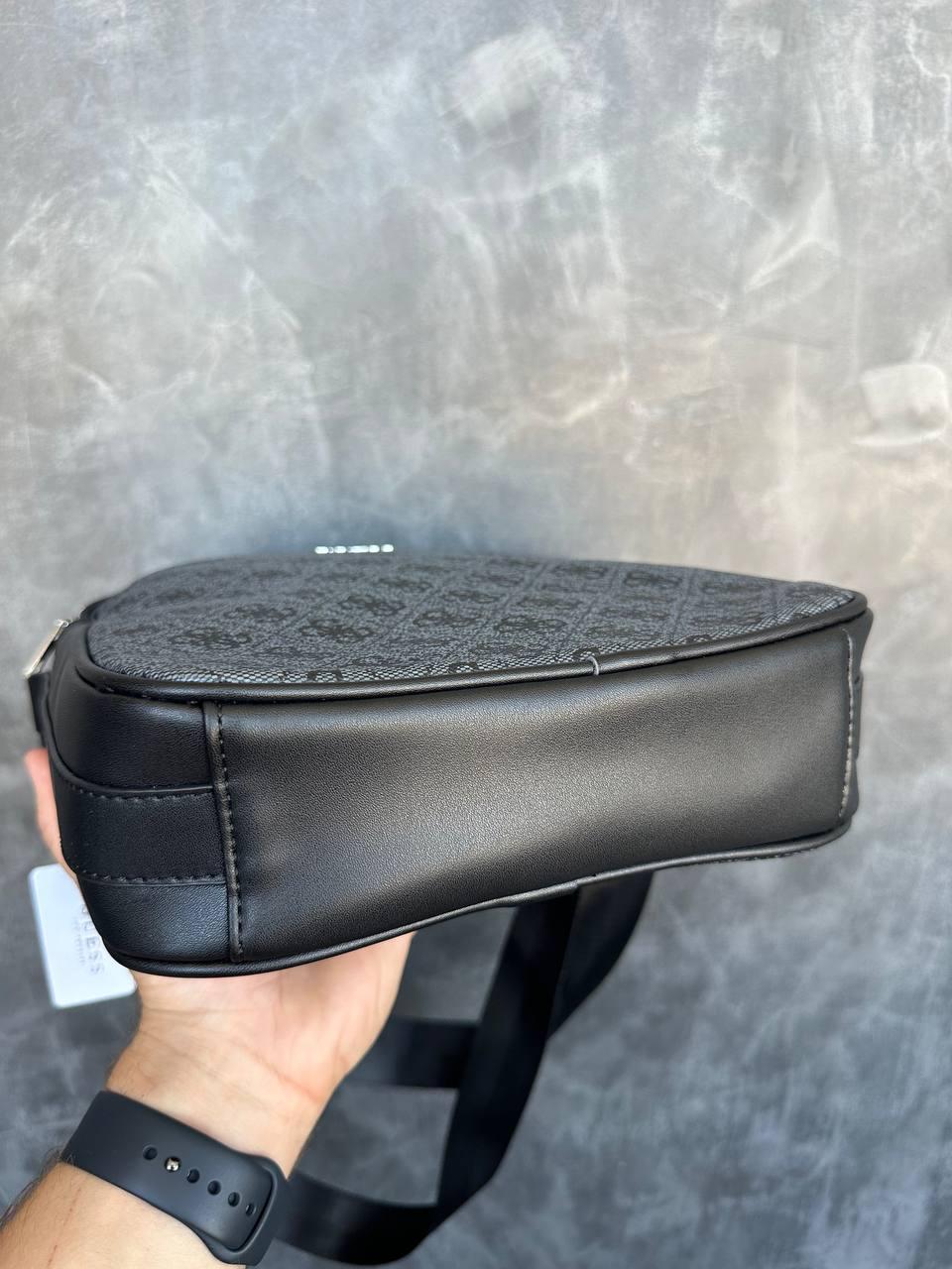 Мужская сумка через плечо Guess брендовая сумка-планшетка Гесс стильная барсетка для мужчины, фото №5