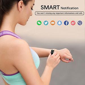 Умные часы ECOSOON Женский фитнес трекер IP68 с шагомером 123 спортивных режима, мониторинг сердечного ритма, SpO2, сна  synthetic.ua - Фото 1