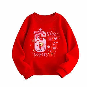 Толстовка для дівчинки з графічним принтом - Фото 1