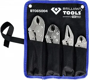 Зажимные плоскогубцы BRILLIANT TOOLS Набор из 4 BT065004 - Фото 1