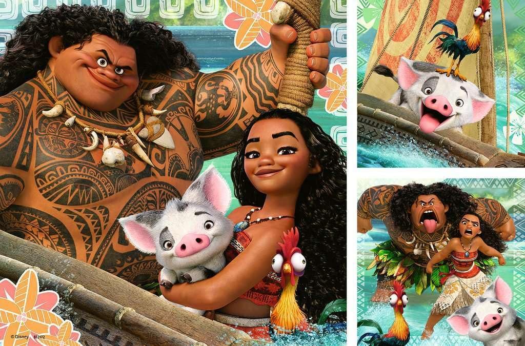 Пазл Ravensburger Vaianas Discovery Journey 08004 3 x 49 деталей, фото №2