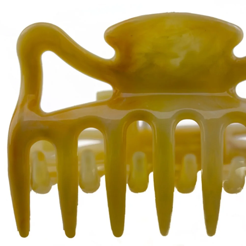 Краб для волосся WeLoveBeads 6 см M704 бурштиновий, 2 шт, фото №2