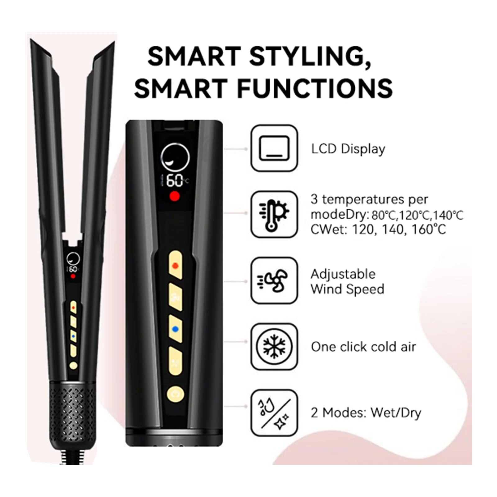 Воздушный ионный выпрямитель UMIGA Professional Airstyler 80°C - 160°C, фото №7 Воздушный ионный выпрямитель UMIGA Professional Airstyler 80°C - 160°C, фото №7