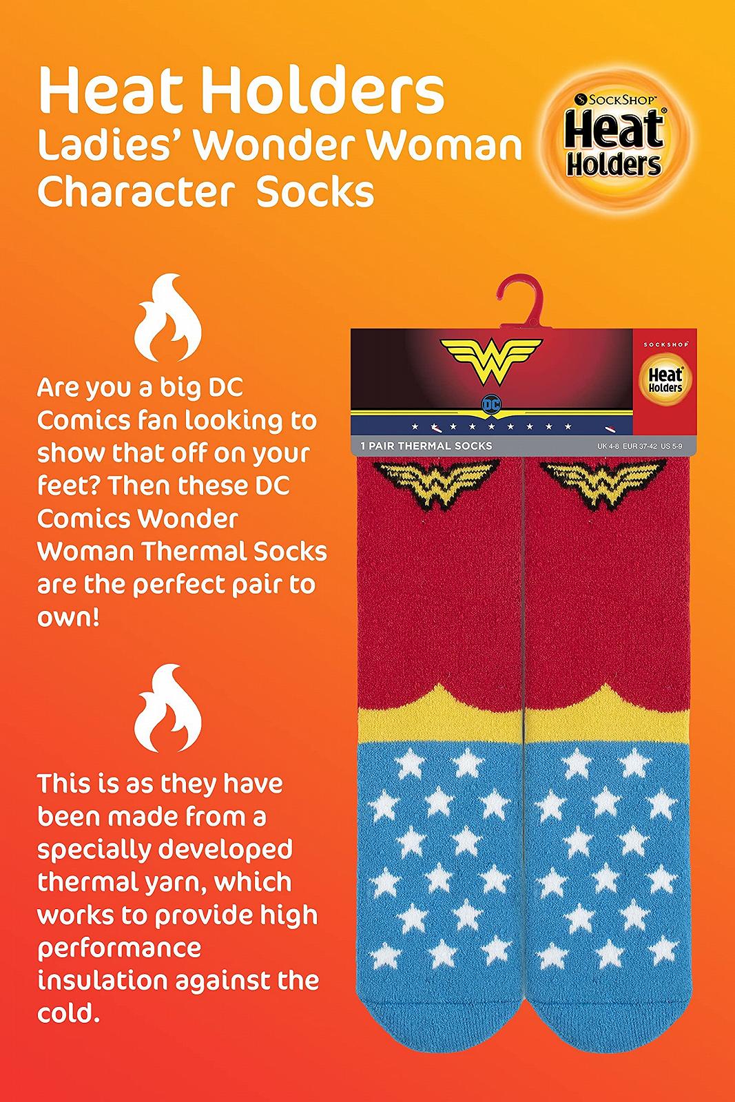 Шкарпетки Heat Holders Wonder Woman Теплі Пухнасті, фото №4