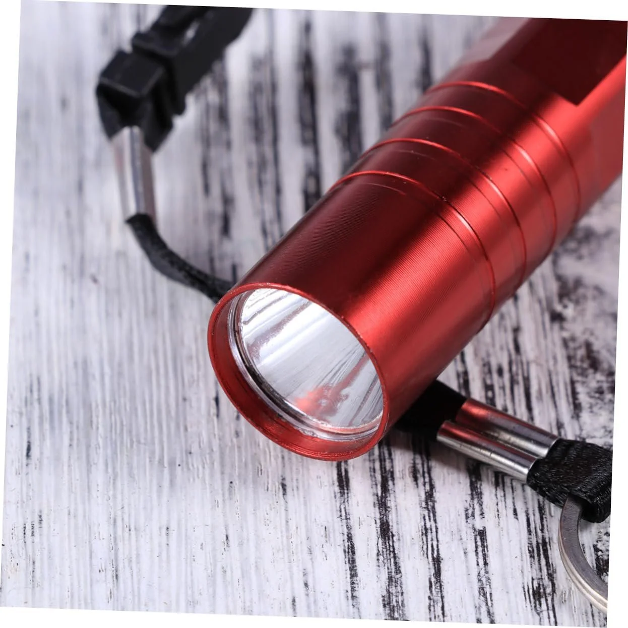 LED Ліхтарик Operitacx Mini Ultra Bright Портативний Алюмінієвий сплав для кемпінгу, походів, риболовлі, червоний (без батареї), фото №7