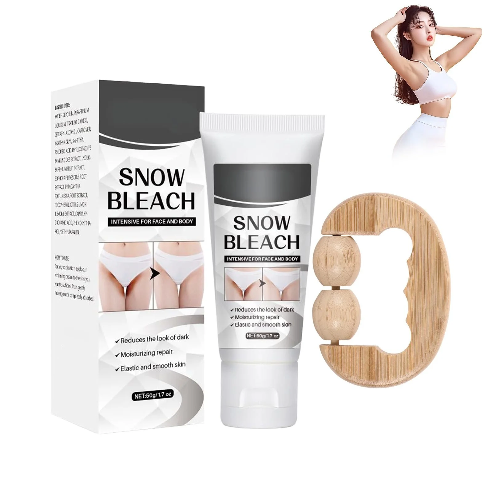 Крем для интимных зон 29 Snow Bleach, крем для отбеливания кожи для подмышек, крем для отбеливания подмышек, для подмышек, коленей, локтей, внутренней части бедер, коленей и тела, фото №1