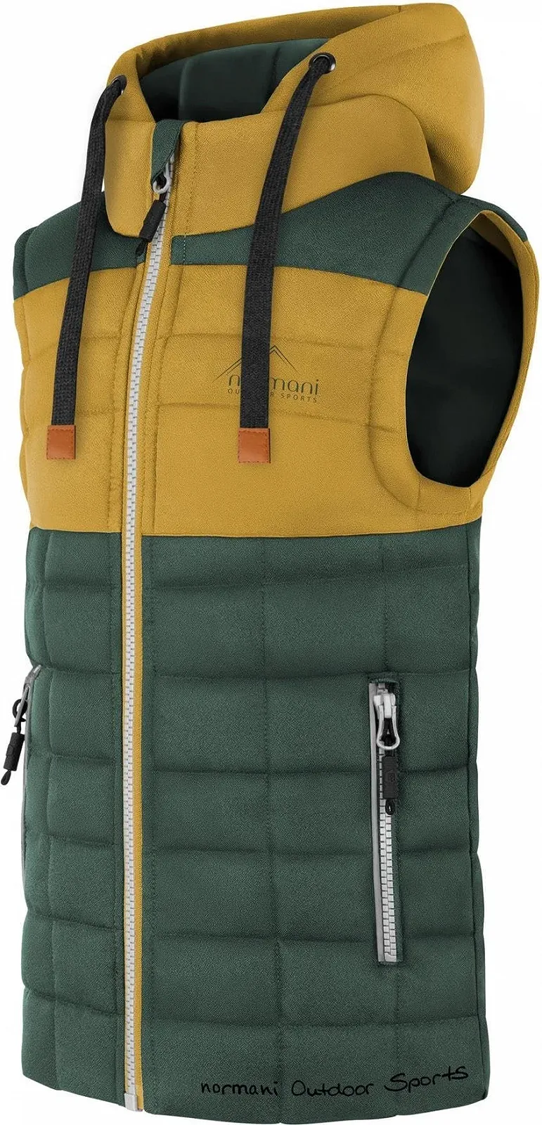 Дитячий зимовий жилет normani стьобаний з капюшоном, фото №2