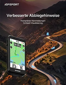 Велокомпьютер iGPSPORT BiNavi беспроводной 3.5" сенсорный экран Bluetooth ANT+ GPS synthetic.ua - Фото 1