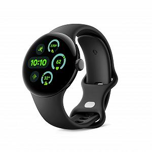 Смарт-годинник Google Pixel Watch 3 41 мм, матовий чорний алюмінієвий корпус, обсидіановий ремінець, Wi-Fi - Фото 1