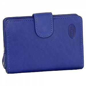 Кошелек Женский Кожаный Маленький на Молнии 8 см Разные Цвета, royal blue, Modern - Фото 1