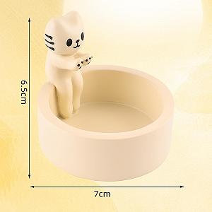 Подсвечник Cat Tea Light Cat Paw Warmer Черный synthetic.ua - Фото 1