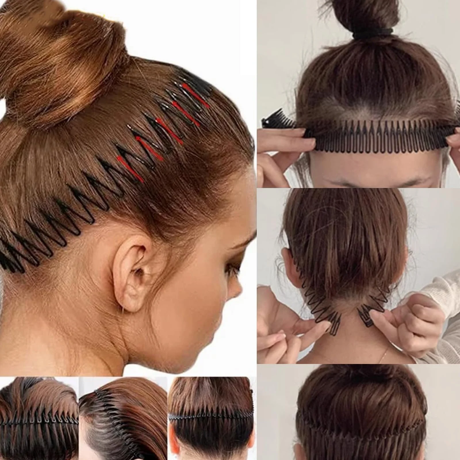 Набор металлических обручей для волос 4 шт., фото №5