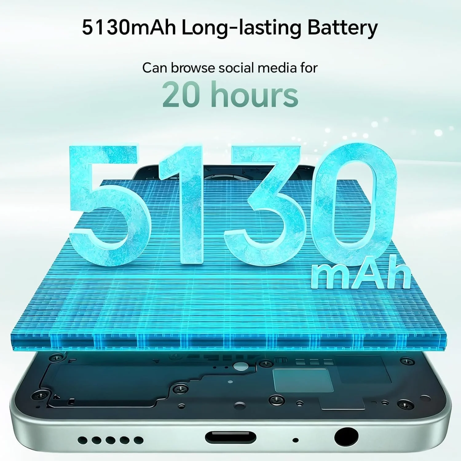 Смартфон HONOR X5c Plus Dual SIM 4G 4 ГБ + 256 ГБ 6.74" 90 Гц 50 Мп 5130 мАг Android 15 Black, фото №2