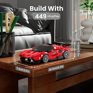 Конструктор Mould King Speed Champion P80C Гоночный Автомобиль с акриловой витриной, 449 деталей цена на synthetic.ua - Фото 1 Конструктор Mould King Speed Champion P80C Гоночный Автомобиль с акриловой витриной, 449 деталей synthetic.ua - Фото 1