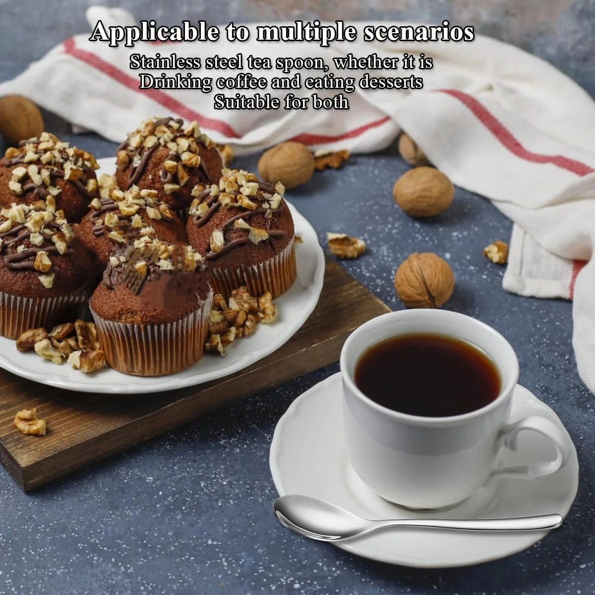 Чайні ложки Kyraton, 14 см, для кави з нержавіючої сталі, фото №6 Чайні ложки Kyraton, 14 см, для кави з нержавіючої сталі, фото №6