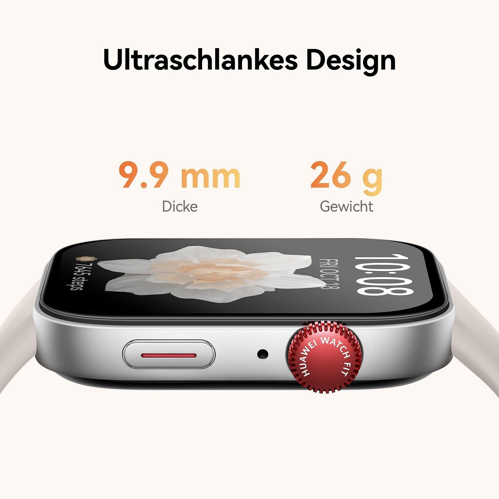 Смарт-годинник HUAWEI Watch FIT 3, Алюмінієвий корпус, Біла шкіра, фото №4