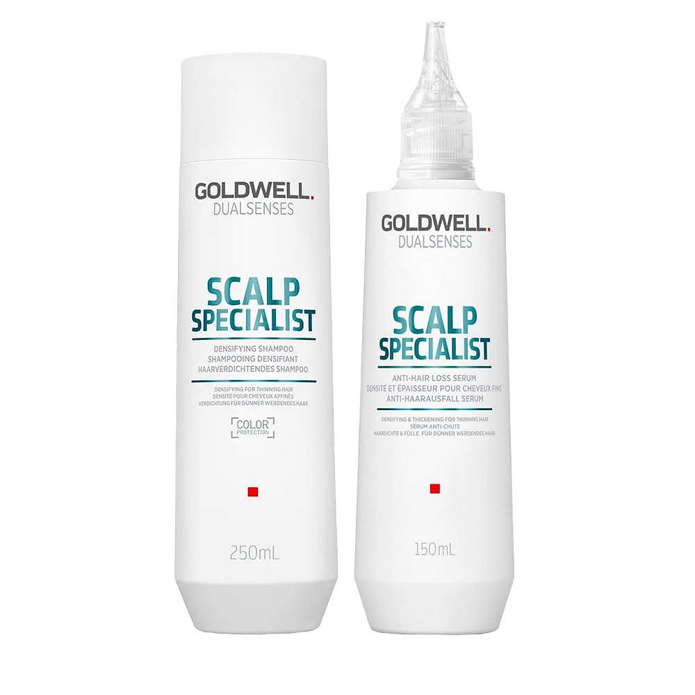 Шампунь Goldwell Dualsenses Scalp Specialist Densifying 250 мл, Сироватка 150 мл, фото №1