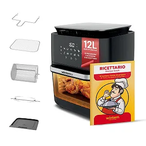 Мультипіч Wintem TurboFry XXL 12 л Сенсорний дисплей 12 програм з аксесуарами та книгою рецептів - Фото 1