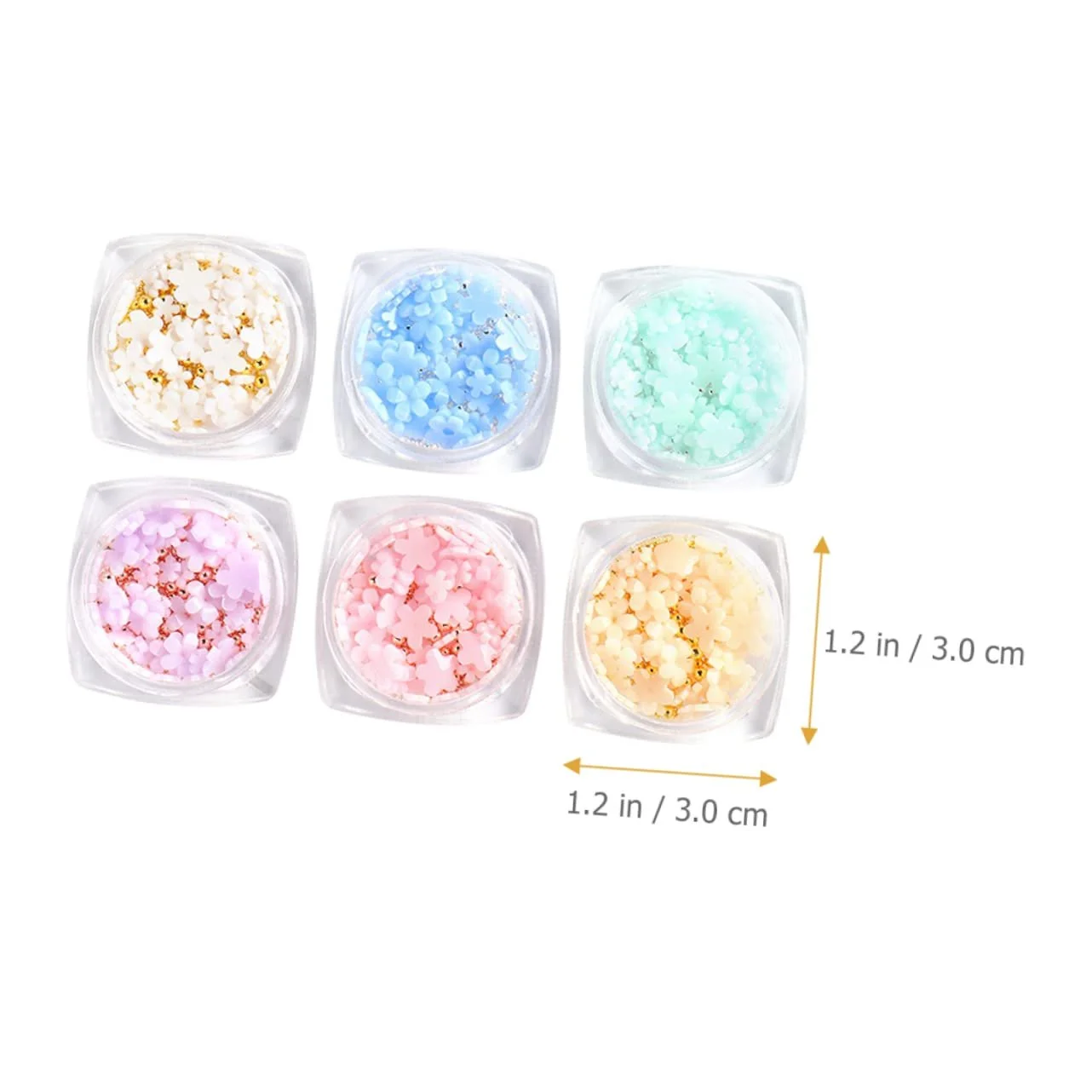 Підвіска для нігтів WOONEKY Соняшник, 6 шт, фото №8