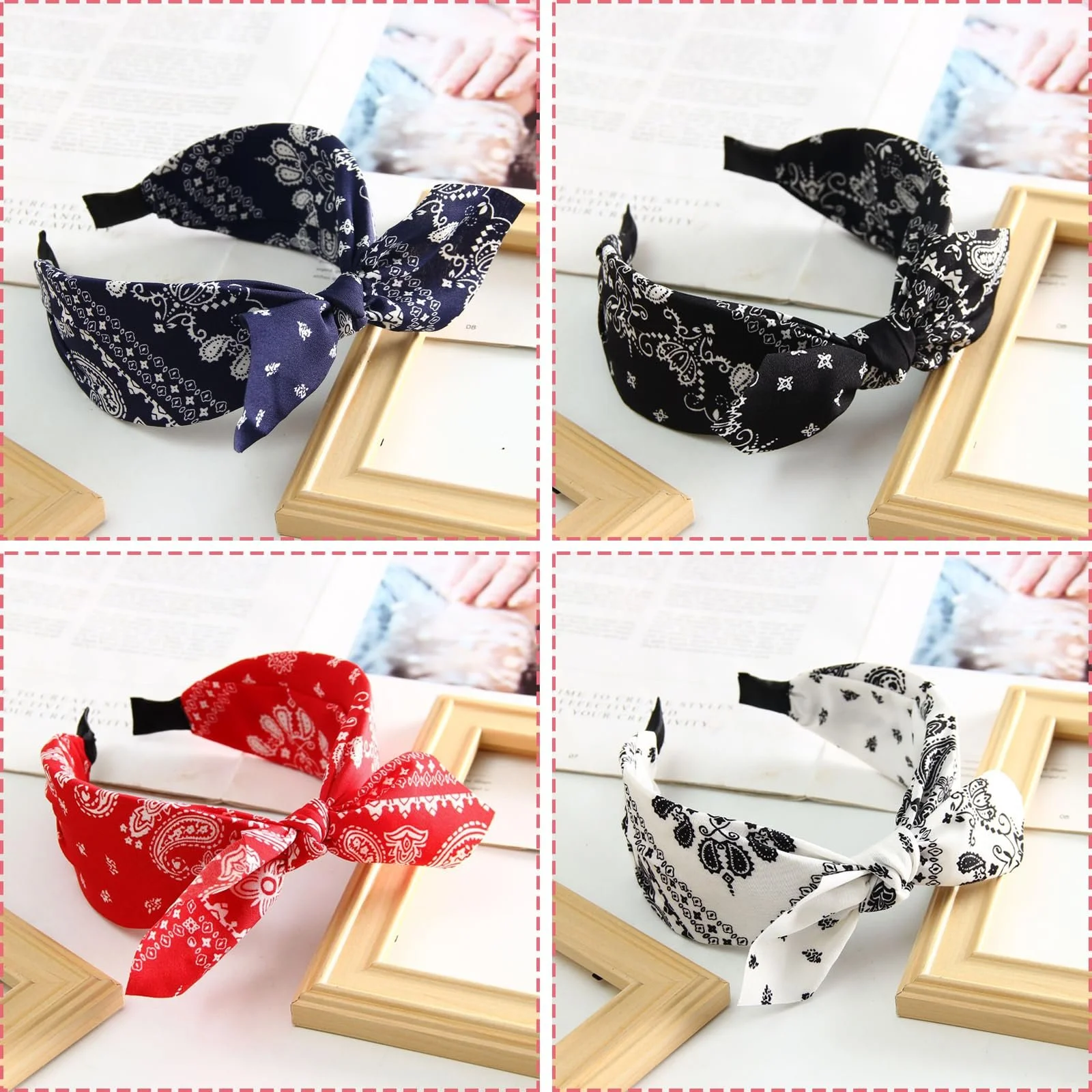 Набор винтажных обручей на голову, фото №4