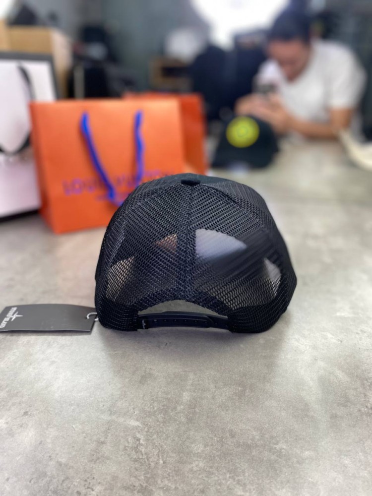 Кепка Stone Island черная сетка gu562, фото №4 Кепка Stone Island черная сетка gu562, фото №4