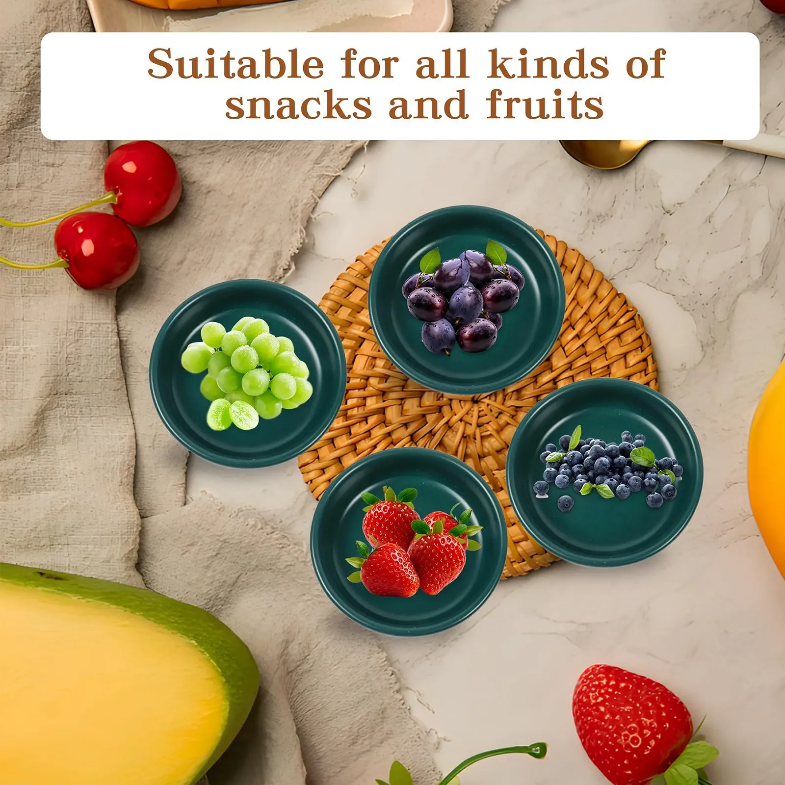 Миска Dmnnlp Керамическая матовая 9 см Темно-зеленый, 6 шт/уп, фото №7 Миска Dmnnlp Керамическая матовая 9 см Темно-зеленый, 6 шт/уп, фото №7