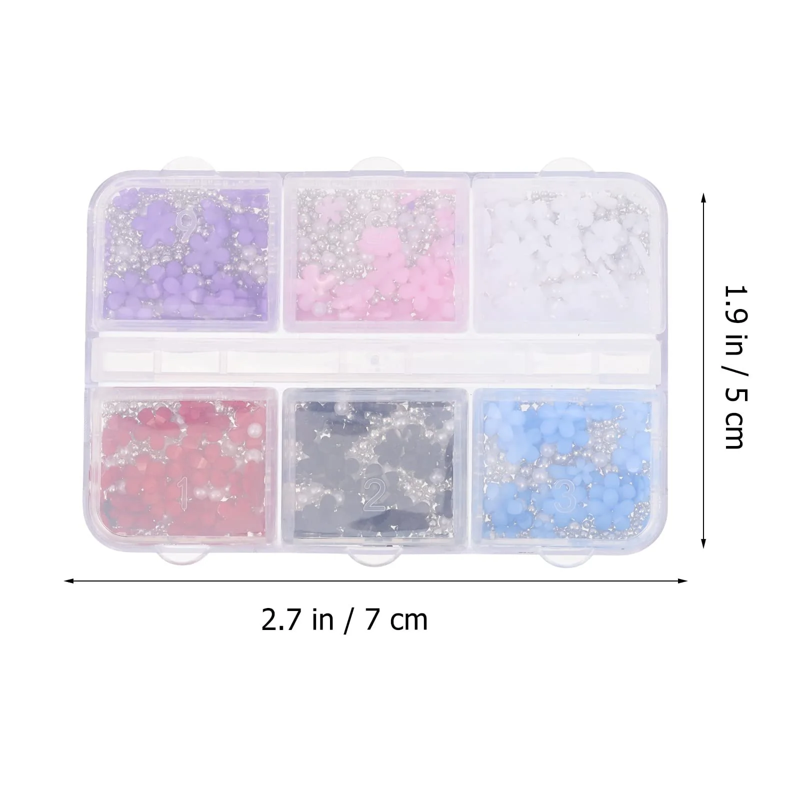 Украшения для ногтей Цветы COHEALI 1 коробка, фото №6