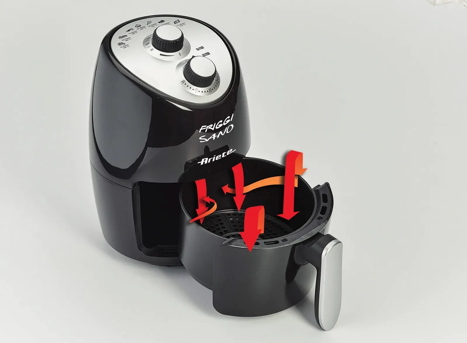 Мультипечь Ariete Airy Fryer Compact 4617 2 L 1000 W 200 °C Black, фото №5 Мультипечь Ariete Airy Fryer Compact 4617 2 L 1000 W 200 °C Black, фото №5