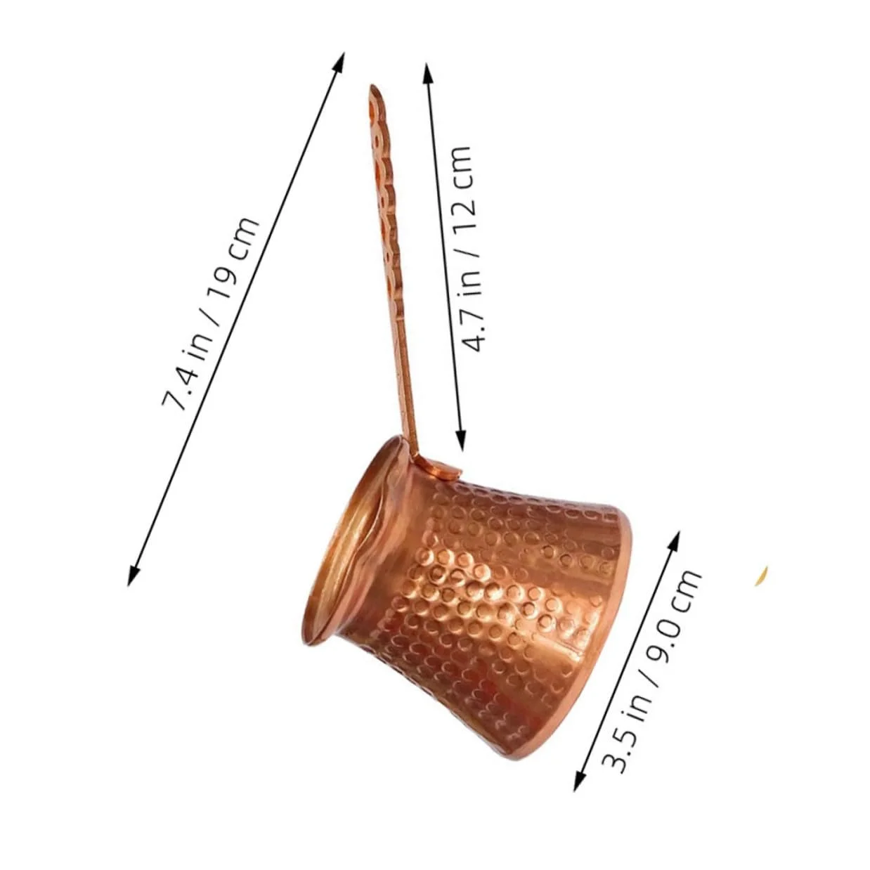 Турка SHERCHPRY Cezve, медная, кованая, с латунной ручкой, 320 мл, фото №2