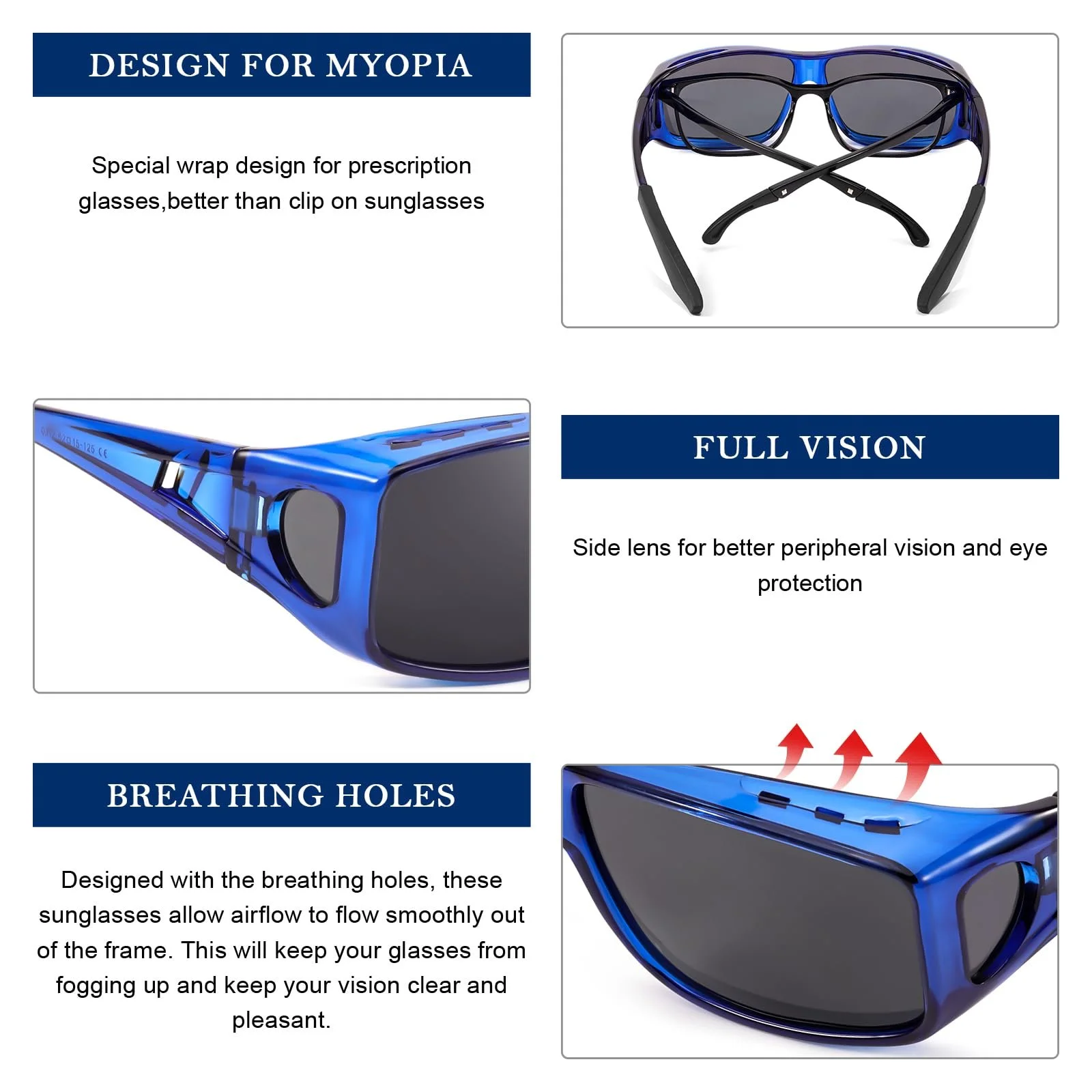 Поляризованные солнцезащитные очки унисекс Lvioe накладные поляризационные, фото №2