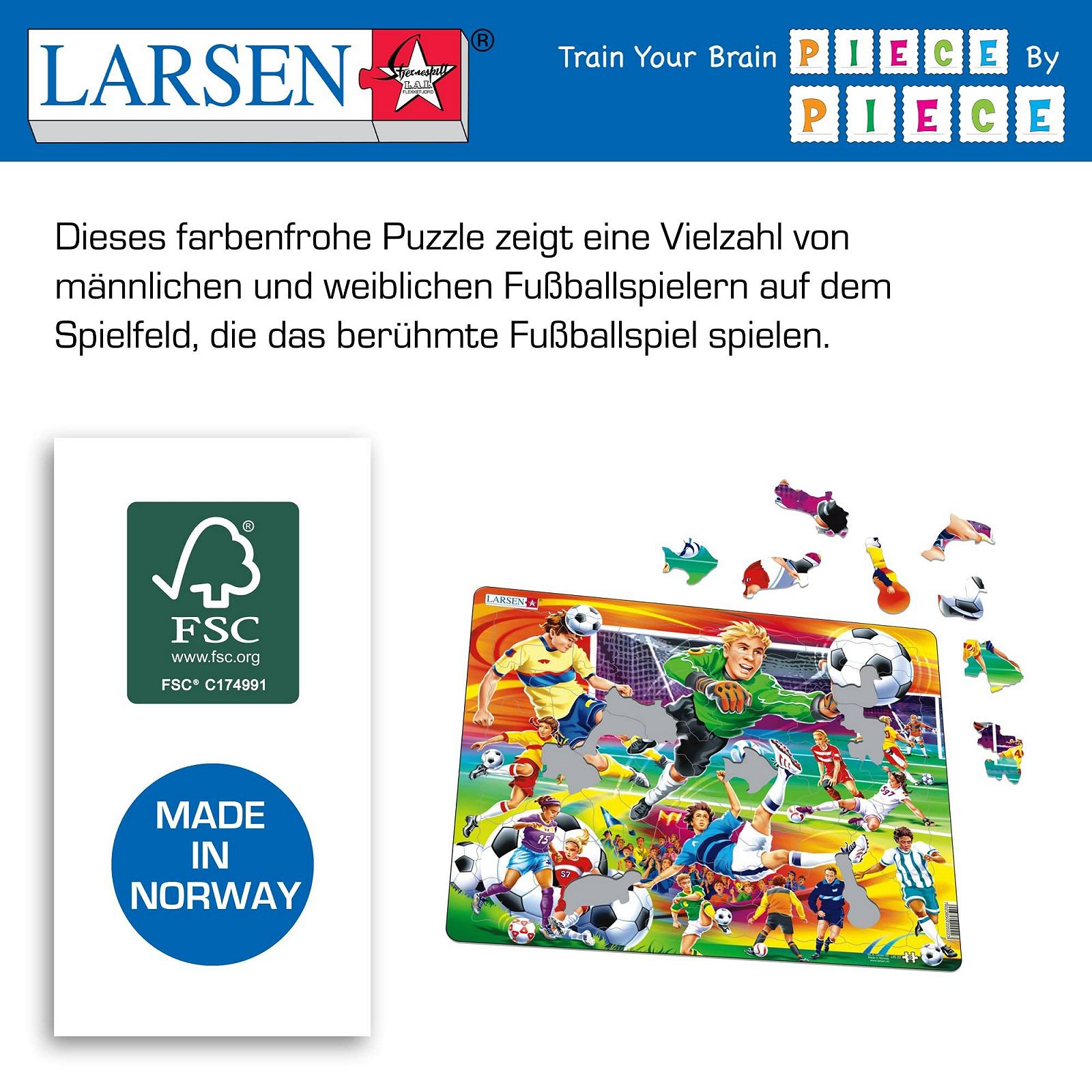 Пазл Larsen Football 65 деталей, фото №5 Пазл Larsen Football 65 деталей, фото №5