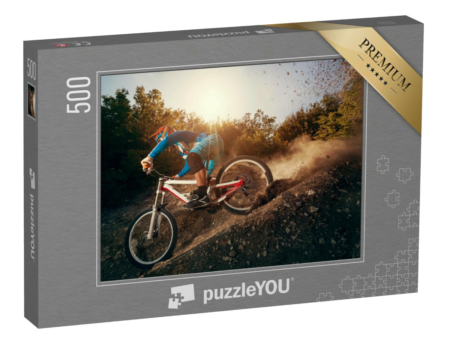 Пазл puzzleYOU Sports Jigsaw Puzzle Collection "Горный велосипед, скоростной спуск" 500 элементов, фото №1