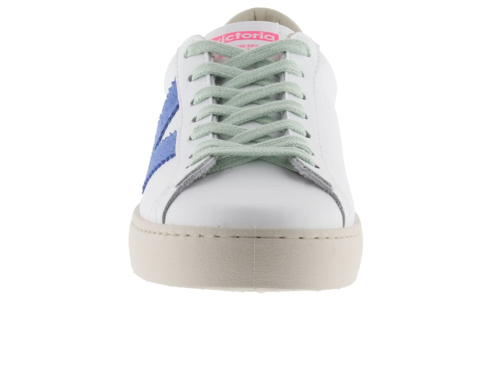 Низькі Кеди Victoria Berlin Шкіра та Контрастні Деталі та Спліт Шкіряний Носок 1126142, фото №2