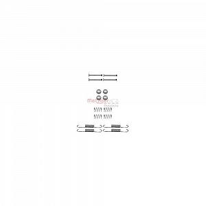 Комплект аксессуаров, колодки стояночного тормоза METZGER 105-0880, задний мост - Фото 1