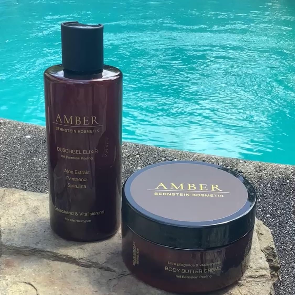 Гель-эликсир для душа с янтарным пилингом, экстрактом алоэ, пантенолом и спирулиной 250 мл, фото №5