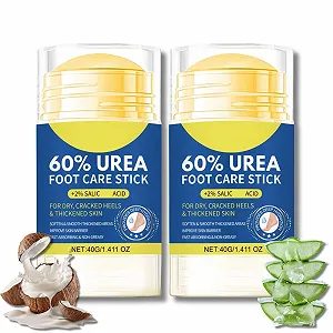 Купить Крем для ног Urea 60% для очень сухой и потрескавшейся кожи с 2% салициловой кислотой стик бальзам (2*40 г) - Фото 1 Крем для ног Urea 60% для очень сухой и потрескавшейся кожи с 2% салициловой кислотой стик бальзам (2*40 г) - Фото 1