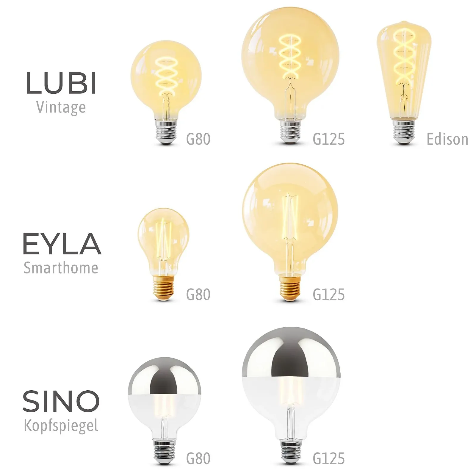 Настільна лампа SSC-LUXon NAMBI Набір з 2 шт. кругла E27 з кабелем та вимикачем чорна, фото №7