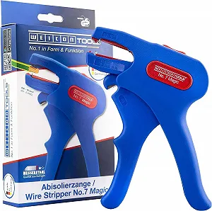 Инструмент для зачистки проводов WEICON Magic-Automatic No.7, синий/красный, один размер - Фото 1