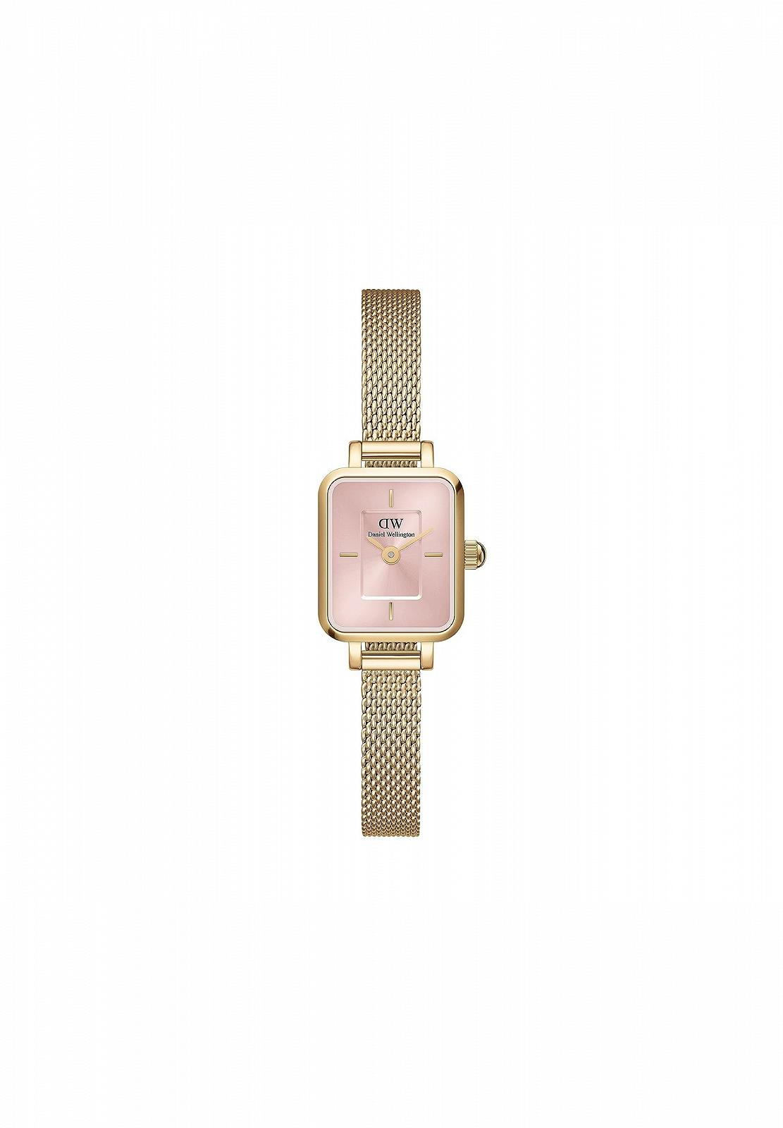 Годинник Daniel Wellington Quadro 15.4 x 18.2 мм Double Plated Stainless Steel (316L) Золотий, золотий, Браслет, фото №1 Годинник Daniel Wellington Quadro 15.4 x 18.2 мм Double Plated Stainless Steel (316L) Золотий, золотий, Браслет, фото №1