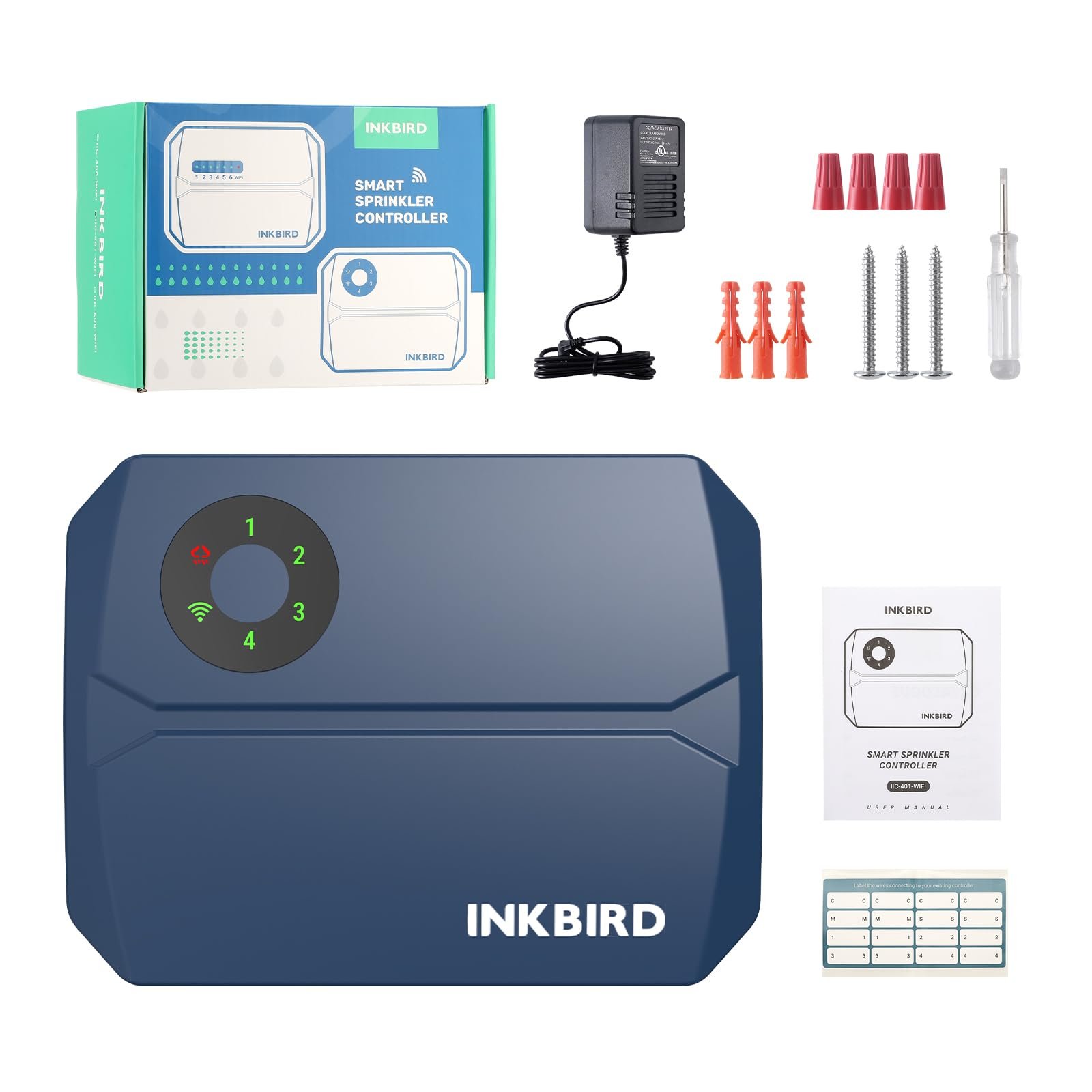 Контролер, таймер поливу Inkbird IIC-401 WLAN, фото №9 Контролер, таймер поливу Inkbird IIC-401 WLAN, фото №9