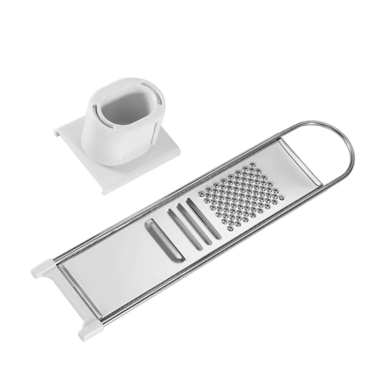 Ручна терка VALICLUD з нержавіючої сталі для овочів, сиру з захистом для рук, фото №1